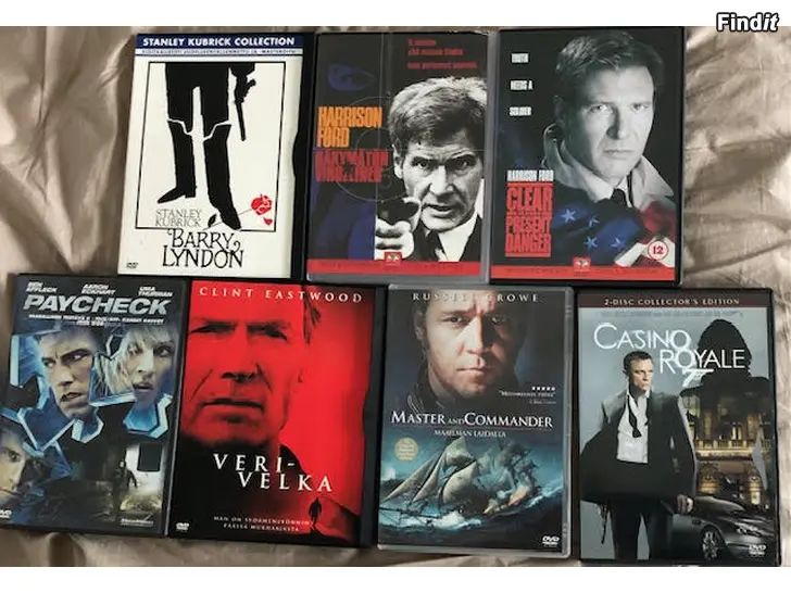 Säljes DVD ELOKUVIA 7 KPL