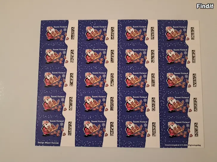 Myydään Postimerkkejä/joulu -ikimerkkejä, 20 kpl