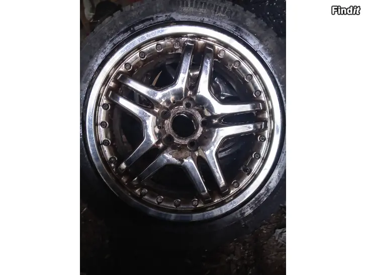 Myydään 5x112 Rumat kromivanteet