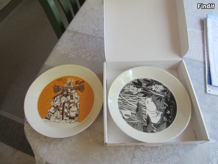 Säljes uudet muumi keräilylautaset