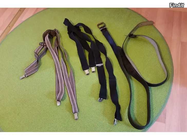 Myydään Miesten 2 henkselit ja 2 vyötä  yhteishintaan 10e