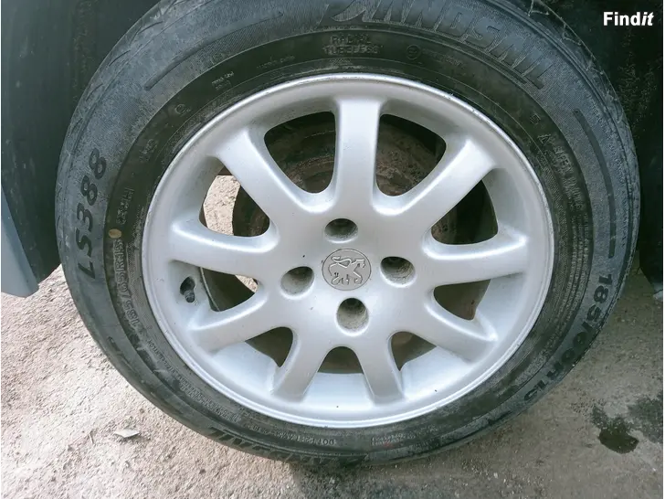 Säljes Alumiinivanteet 4-108 Peugeot kesärenkaat 185/65R15