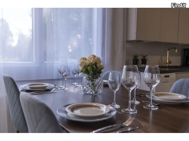 Uthyres Nyrenoverat hus på 110 m² uthyres i Jakobstad Tre sovrum, bastu, snabbt wifi, kök och parkering