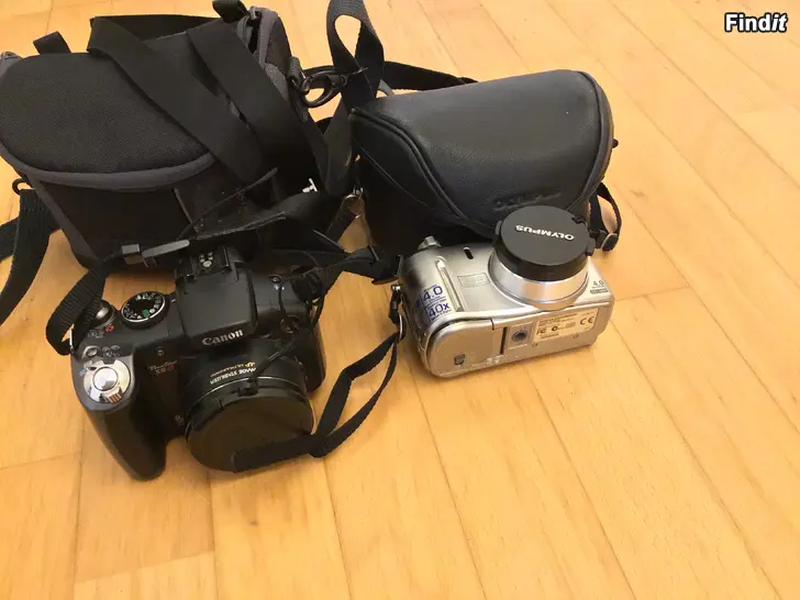 Säljes Två kameror Olympus och Canon
