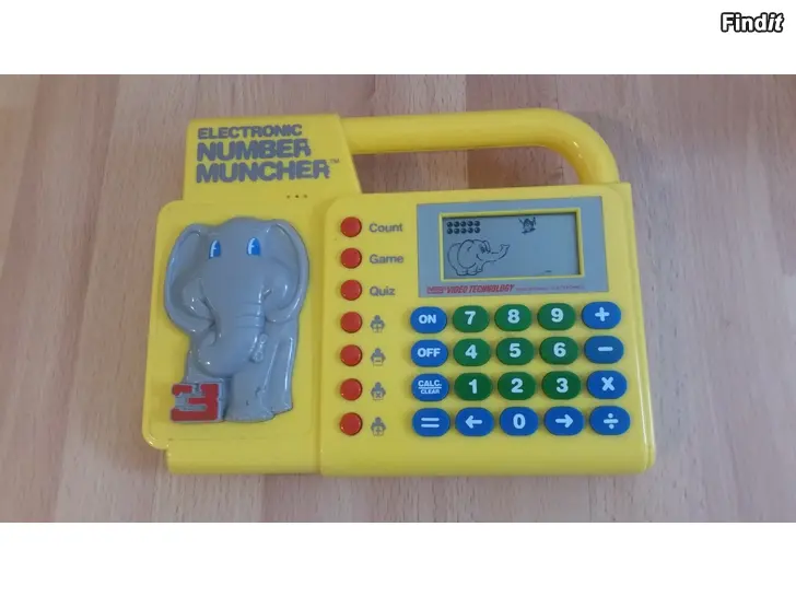 Myydään Electronic Number Muncher Vintage 1989 by VTech -hinta 10e