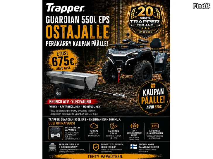 Säljes Trapper 20 års kampanj