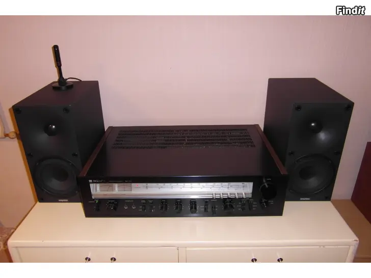 Säljes Optonica SA-3131 viritinvahvistin + Amphion Helium2 kaiuttimet