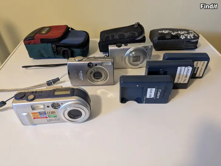 Myydään Kamera 3 st