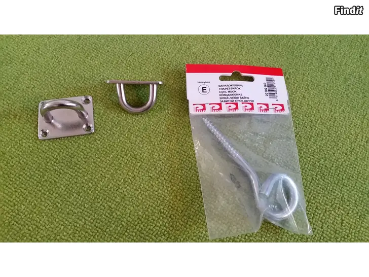 Myydään Keinun koukut 3kpl yhteishintaan 6e