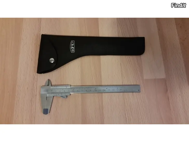 Myydään Työntömitta Somet INOX 150mm ja Somet kotelo 10e