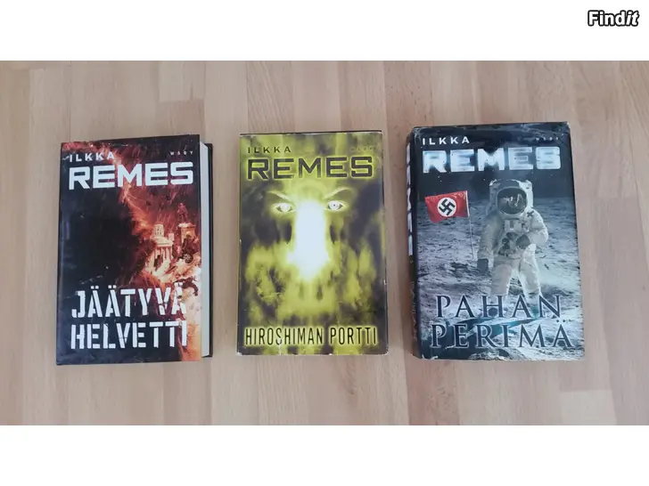 Myydään Ilkka Remes  - 3 romaania yhteensä 6e