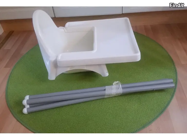 Myydään Ikea Antilop syöttötuoli pöytälevyllä valkoinen -hinta 18e