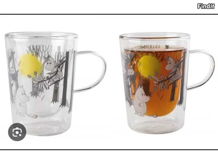 Köpes Muminmugg i glas