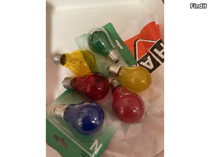 Säljes Färgade o klara lampor