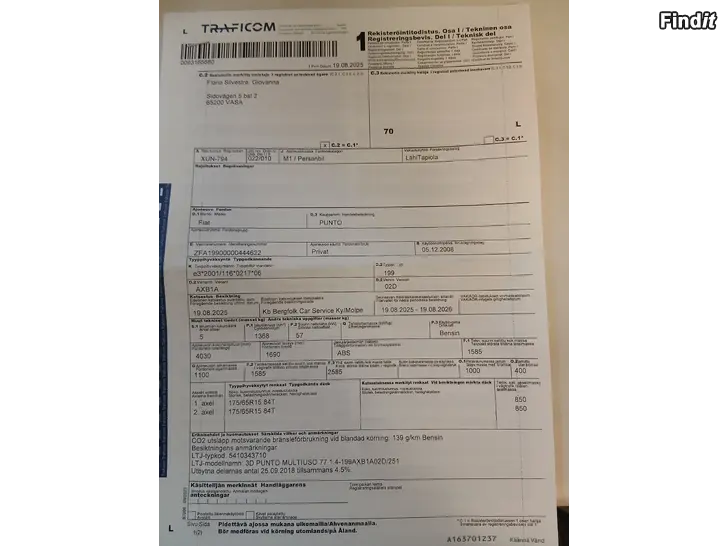 Säljes Fiat Punto