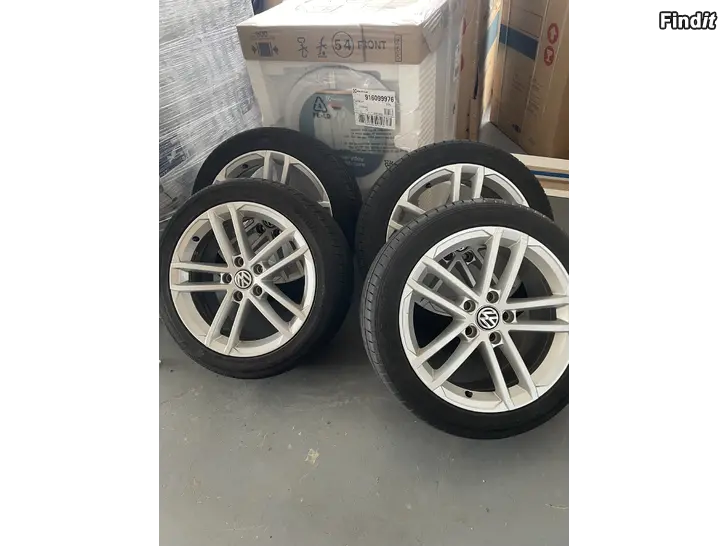 Säljes Alufälgar med däck 5x112-17tum
