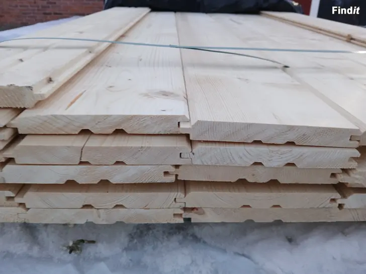 Myydään 2,6e/m STH hirsipaneeli 20x170 puuvalmis talouslaatu