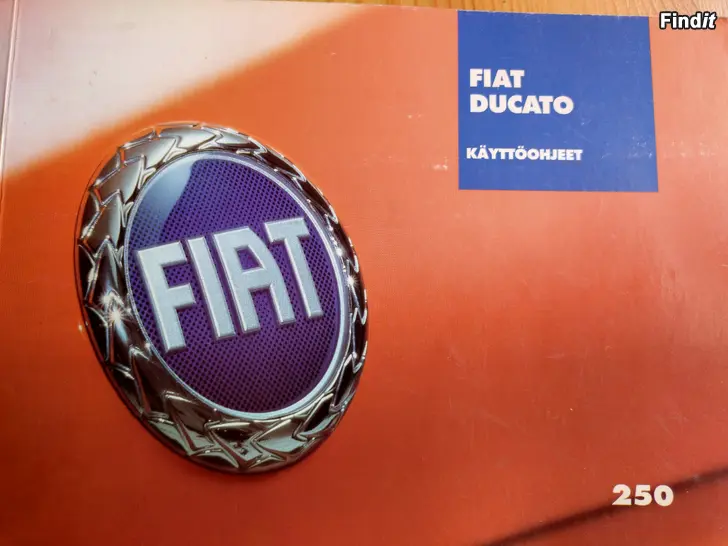 Säljes Fiat Ducato - Käyttöohjekirja