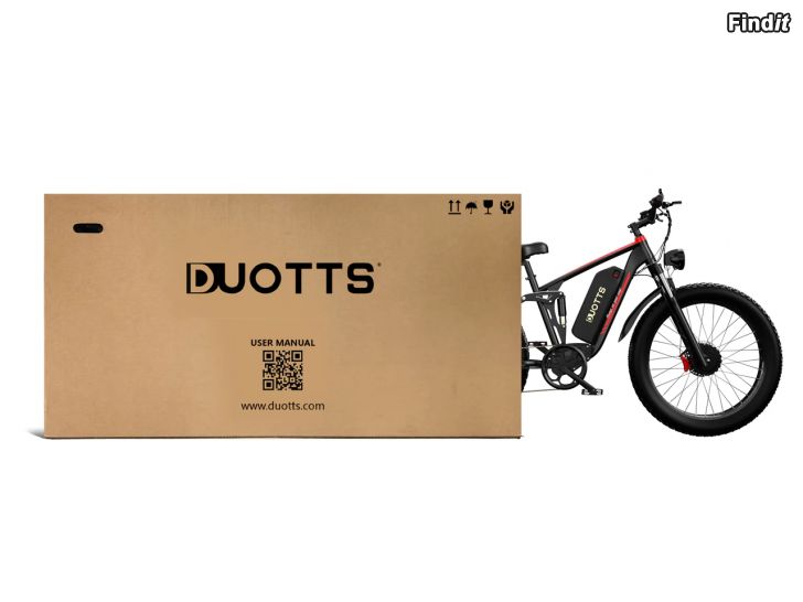 Myydään DUOTTS S26 sähköfatpyörä 2 x 750W moottoreilla