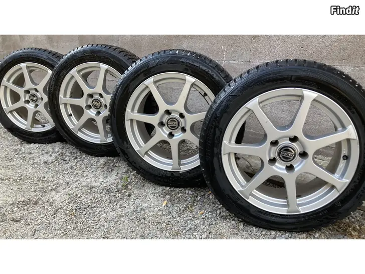 Myydään Hankook nastat 205/55R16 XL Dotz Racing alumiinivanteilla