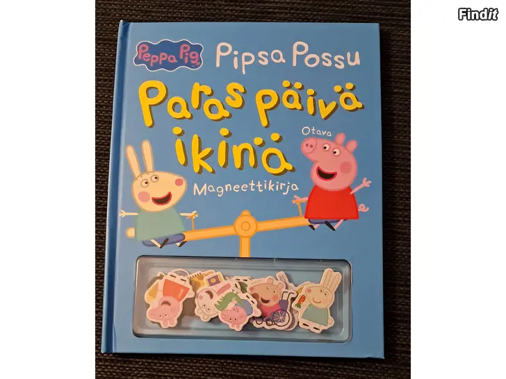 Myydään Magneettikirja Pipsa Possu  Paras päivä ikinä