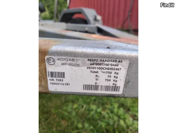 Säljes RESPO 750kg båttrailer