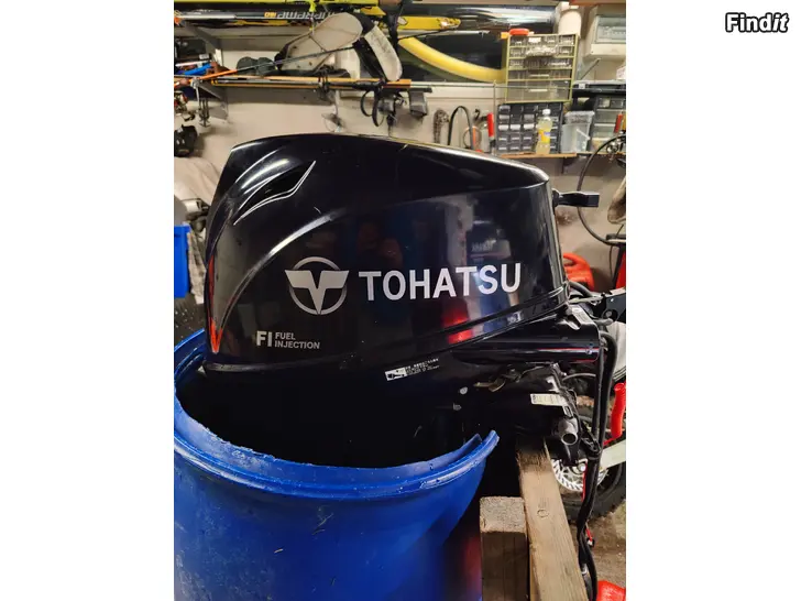 Myydään Tohatsu 20 hv 2017vm ruiskumoottori startilla